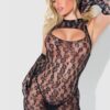 Chemise Bodystocking With Gloves & Stones