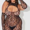 Chemise Bodystocking With Gloves & Stones