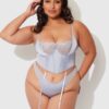 Serenity Lace & Satin Underwire Unlined Bustier