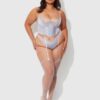 Serenity Lace & Satin Underwire Unlined Bustier