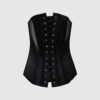 Iconic Plunge Satin & Mesh Corset