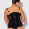 Iconic Plunge Satin & Mesh Corset