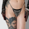 Ziggy Fringe Rhinestone Thong