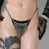 Ziggy Fringe Rhinestone Thong
