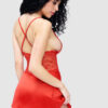 Aniya Satin And Eyelash Lace Babydoll