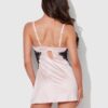 Rising Star Plunge Push Up Babydoll in Liquid Satin & Lace