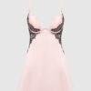 Rising Star Plunge Push Up Babydoll in Liquid Satin & Lace