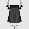 Scarlett Drop Off Open Front Marabou Babydoll & G-String 20 Scarlett Drop Off Open Front Marabou Babydoll & G-String