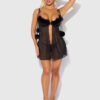 Scarlett Drop Off Open Front Marabou Babydoll & G-String 14 Scarlett Drop Off Open Front Marabou Babydoll & G-String