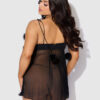 Scarlett Drop Off Open Front Marabou Babydoll & G-String 16 Scarlett Drop Off Open Front Marabou Babydoll & G-String