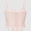 Rosalind Satin & Lace Underwire Open Cup Corset