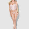 Rosalind Satin & Lace Underwire Open Cup Corset