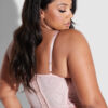 Rosalind Satin & Lace Underwire Open Cup Corset