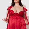 Petra Satin Open Cup Babydoll 15 Petra Satin Open Cup Babydoll