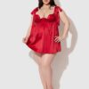 Petra Satin Open Cup Babydoll 17 Petra Satin Open Cup Babydoll