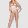 Rising Star Plunge Push Up Bodysuit in Liquid Satin