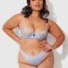 Serenity Lace & Satin Underwire Unlined Bra
