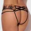 Delfina Embroidered Crotchless & Backless Hipster
