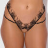 Delfina Embroidered Crotchless & Backless Hipster