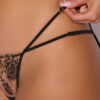 Delfina Embroidered Backless Cheeky