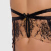 Delfina Embroidered Garter Belt With Thigh Garters