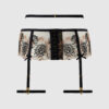 Delfina Embroidered Garter Belt With Thigh Garters