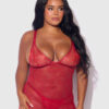 Chiara Lace & Strappy Open Back Chemise