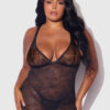 Chiara Lace & Strappy Open Back Chemise