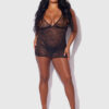 Chiara Lace & Strappy Open Back Chemise
