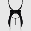 Medusa Snake Velvet Burnout Gartered Chemise & G-String