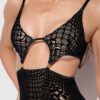 Medusa Snake Velvet Burnout Gartered Chemise & G-String