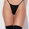 Medusa Snake Velvet Burnout Gartered Chemise & G-String