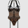 Raven Strappy Crotchless & Backless Teddy