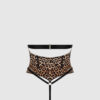 Raven Strappy Crotchless & Backless Teddy