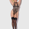 Raven Strappy Crotchless & Backless Teddy