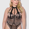 Raven Strappy Crotchless & Backless Teddy