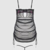 Harlow Embroidered Stretch Mesh Chemise 22 Harlow Embroidered Stretch Mesh Chemise