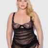 Harlow Embroidered Stretch Mesh Chemise 17 Harlow Embroidered Stretch Mesh Chemise
