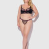 Harlow Embroidered Mesh & Elastic Backless Cheeky