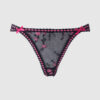 Harlow Embroidered Mesh & Elastic Backless Cheeky