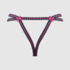 Harlow Embroidered Mesh & Elastic Backless Cheeky