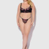 Harlow Embroidered Mesh & Elastic G-String