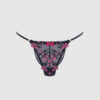 Harlow Embroidered Mesh & Elastic G-String