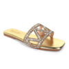 Lucy Rhinestone Flat Sandal
