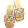 Lucy Rhinestone Flat Sandal