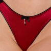 Lexi Liquid Satin & Lace V-Tanga Panty