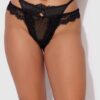 Adelaide Satin & Lace Double Side G-String