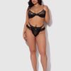 Adelaide Satin & Lace Double Side G-String