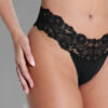 Bridget Stretch Cotton & Lace Thong
