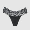 Bridget Stretch Cotton & Lace Thong